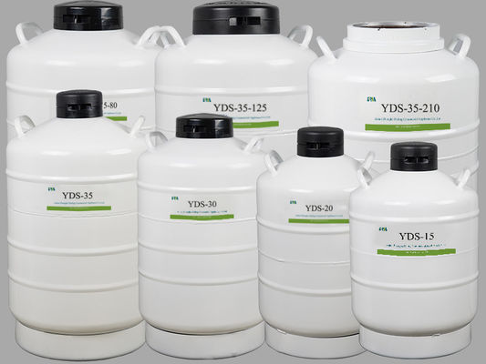 YDS-35-210 اللون الأبيض خزان النيتروجين السائل المبرد 100 لتر