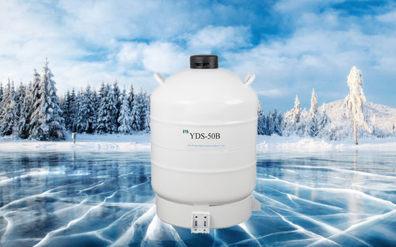 Alu Alloy Cryogenic Liquid Nitrogen Container 50 لتر لقاح الحيوانات المنوية