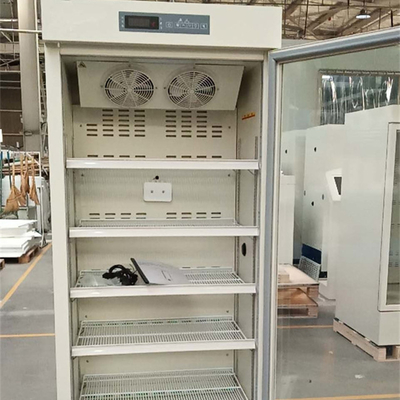 جهاز تحكم درجة الحرارة الميكرومعالج ثلاجة الصيدلية الطبية مع باب زجاجي ساخن 416L