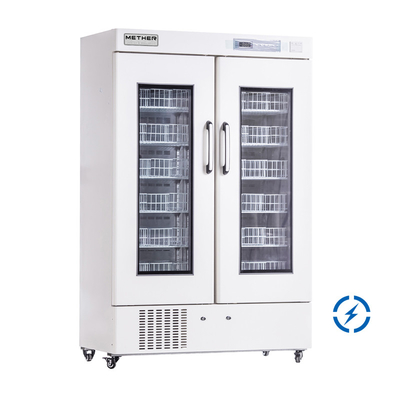 ثلاجات بنك الدم 220V / 50Hz أو 110V / 60HZ مع تبريد الهواء القسري والأنذارات