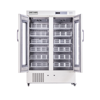 ثلاجات بنك الدم 220V / 50Hz أو 110V / 60HZ مع تبريد الهواء القسري والأنذارات