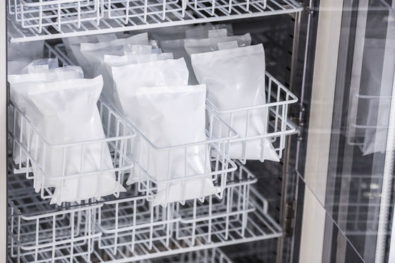 شاشة LED صغيرة محمولة عالية الجودة 108L ثلاجة ببنك الدم الطبي الحيوي ثلاجة لمحطة الدم